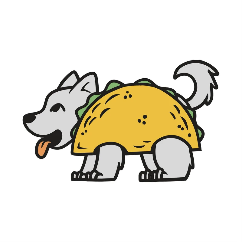 استیکر پارچه و لباس مدل سگ بامزه