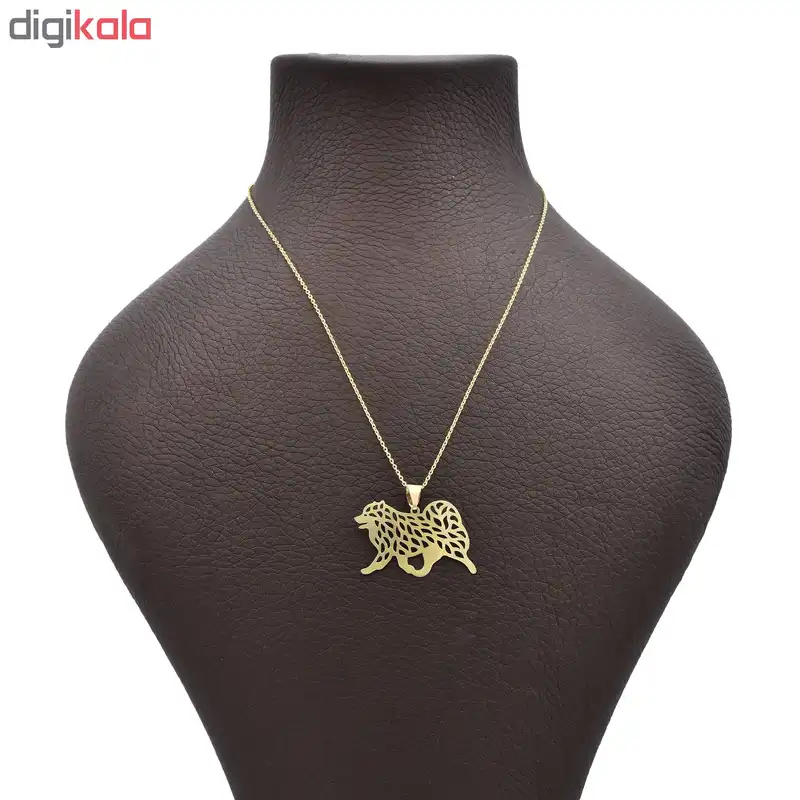 گردنبند طلا 18 عیار زنانه الن نار مدل سگ ELN6203071