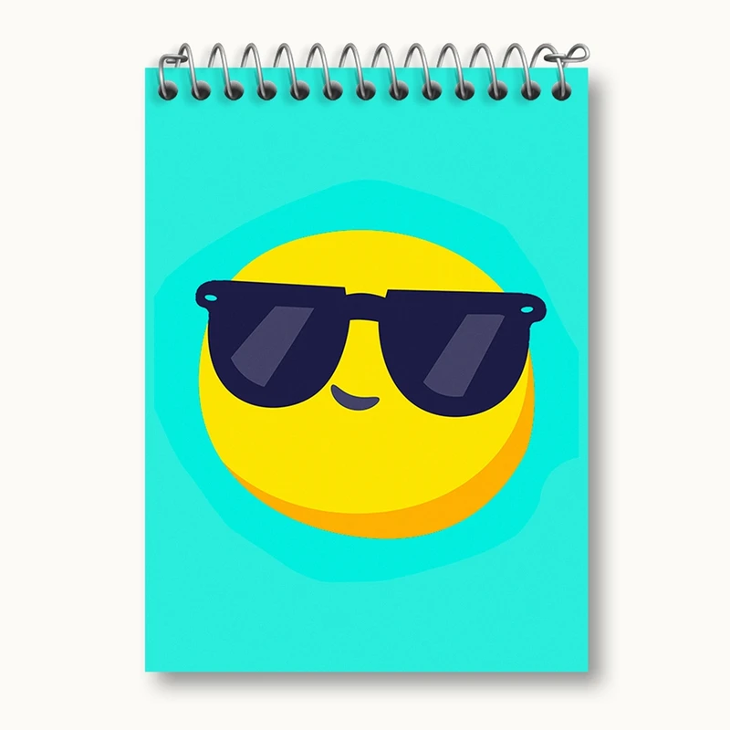 دفتر یادداشت 50 برگ خندالو مدل ایموجی Emoji کد 3002