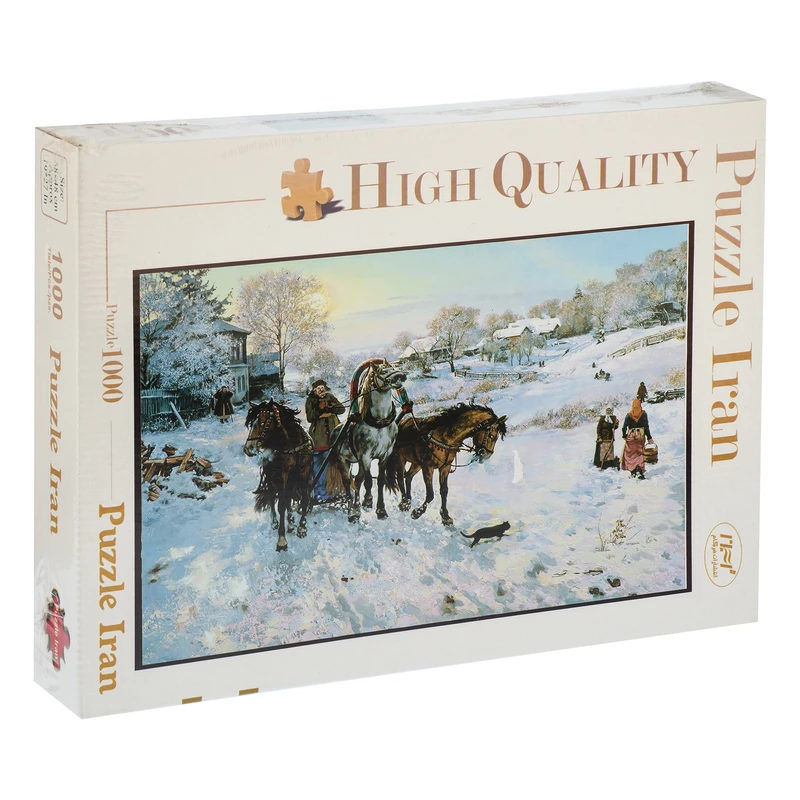 پازل ۱۰۰۰ تکه ایران مدل سورتمه برفی