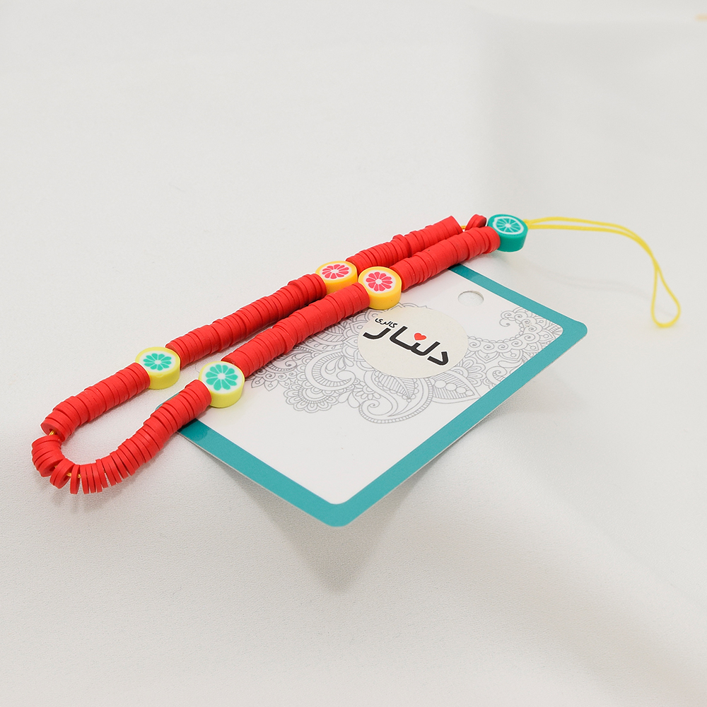 آویز موبایل دلنار گالری مدل فون چارم پرتقال