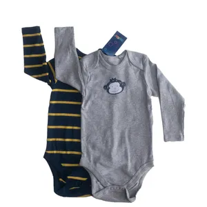 بادی آستین بلند نوزادی لوپیلو مدل IAN 325625 مجموعه دو عددی