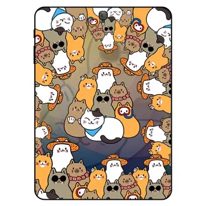 کاور مگافون طرح گربه مدل 7717 مناسب برای تبلت سامسونگ Galaxy Tab S3 9.7 2017 / T820 / T825 