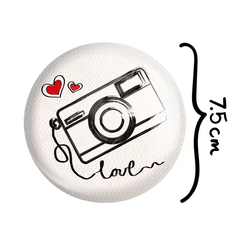 آینه جیبی خندالو طرح دوربین مدل تاشو کد 1721