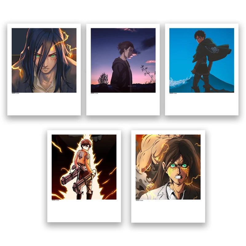 آویز تزیینی عرش مدل انیمه اتک آن تایتان Attack on Titan کد Asa008 مجموعه 5عددی