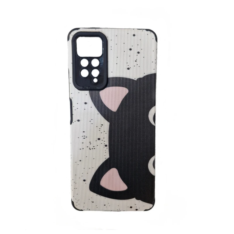 کاور طرح گربه صورت نصفه مناسب برای گوشی موبایل شیائومی Redmi Note 11 pro