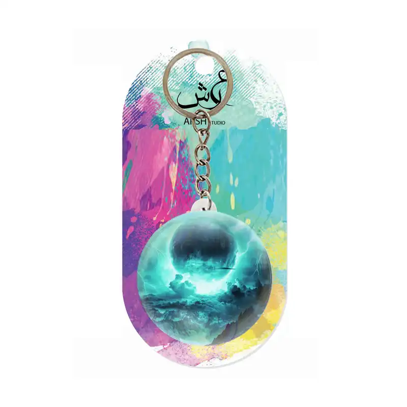 جاکلیدی عرش مدل فانتزی فضا و کهکشان کد Asj6072