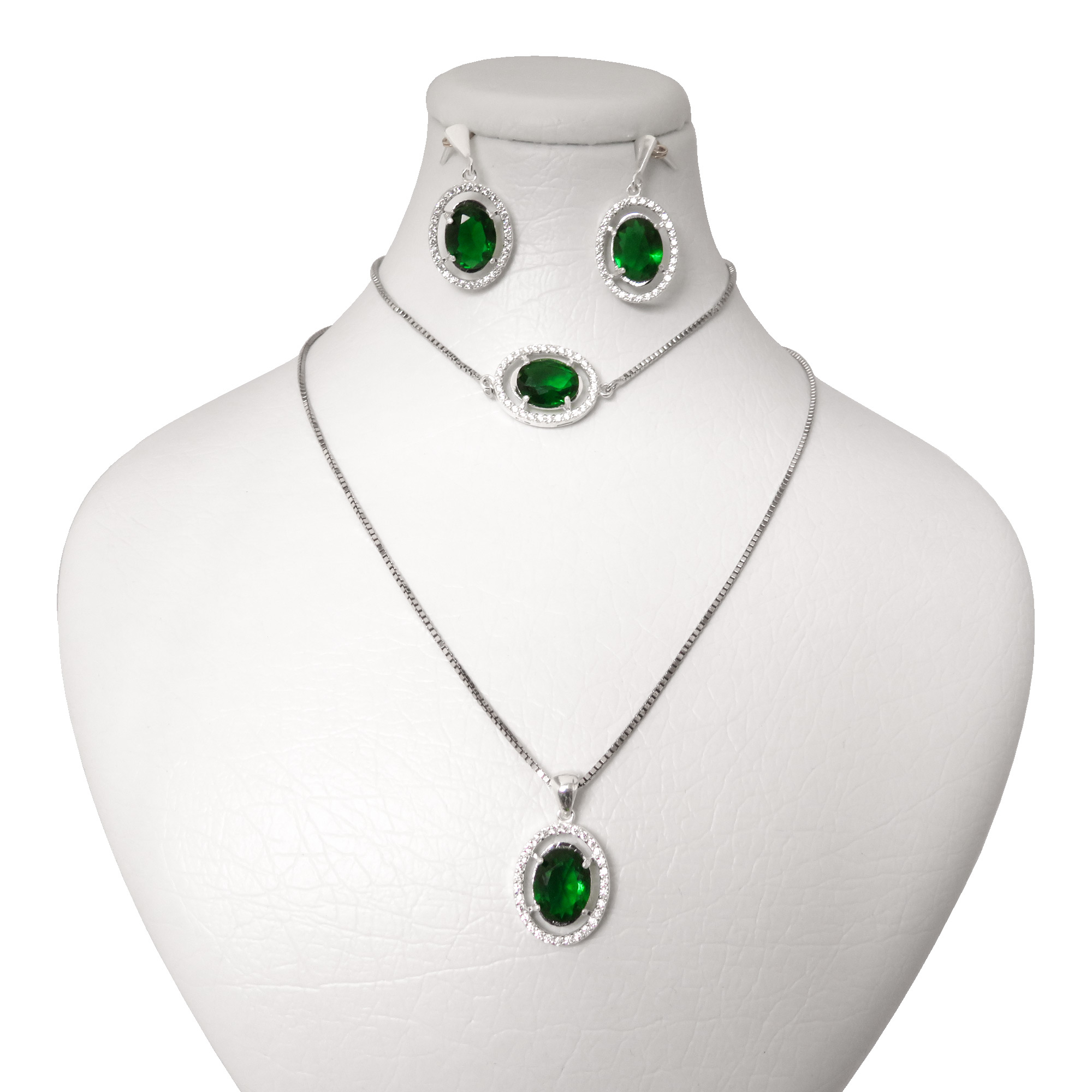 نیم ست نقره زنانه کد AV174D-S10 C6