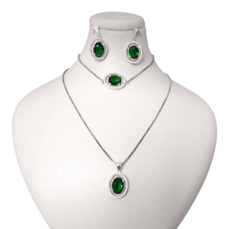 نیم ست نقره زنانه کد AV174D-S10 C6 نیم ست نقره زنانه کد AV174D-S10 C6