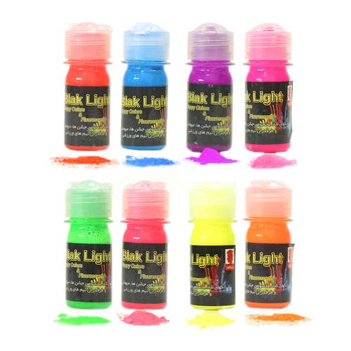 پودر رنگ رزین اپوکسی مدل BL101 حجم 30 میلی لیتر بسته بندی 8 عددی