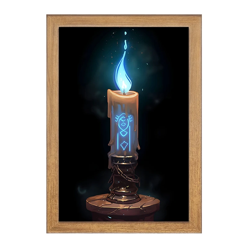 تابلو خندالو مدل شمع عرفانی کد F10776