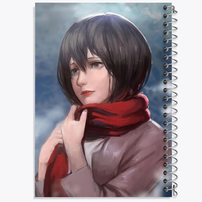 دفتر مشق 50 برگ خندالو مدل میکاسا اکرمن انیمه اتک آن تایتان Attack on Titan کد 18617