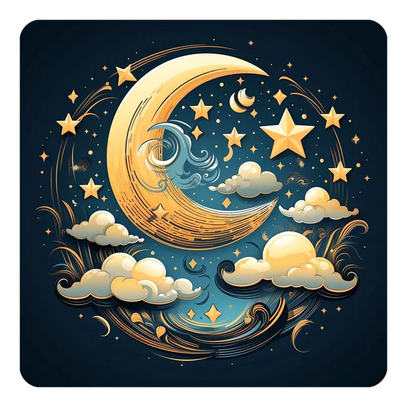 مگنت کاکتی طرح ماه و ستاره مدل mp51644