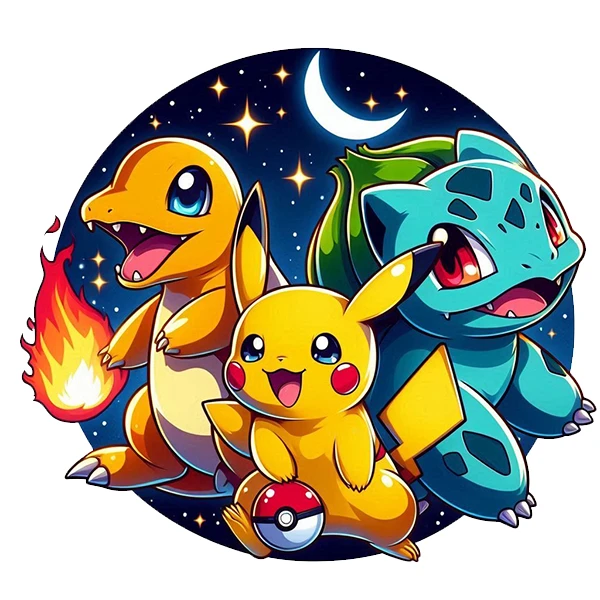 استیکر پارچه و لباس پاد آفرین طرح کارتونی پیکاچو کد 1757