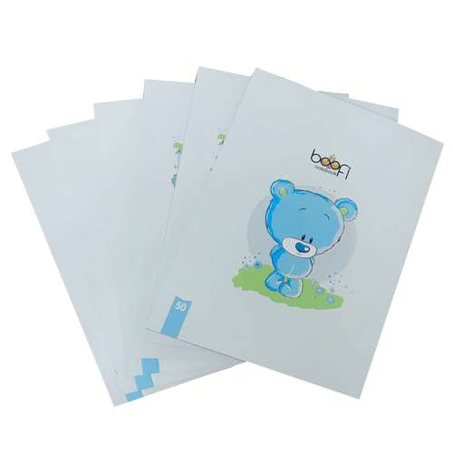 دفتر مشق 50 برگ بوفی کد 01 بسته 6 عددی