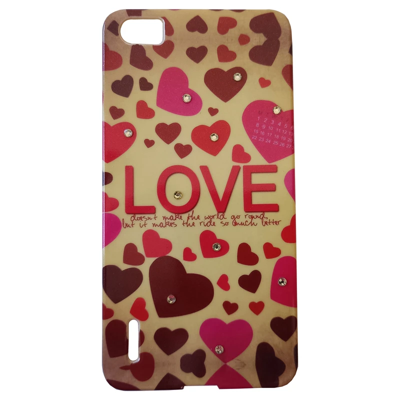 کاور مدل ژله ای طرح LOVE مناسب برای گوشی موبایل هوآوی Honor 6