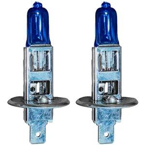 لامپ نور پایین و نور بالا چراغ جلو تک حالته بست یدک مدل یخی پایه H1 مناسب برای آریو بسته ۲ عددی