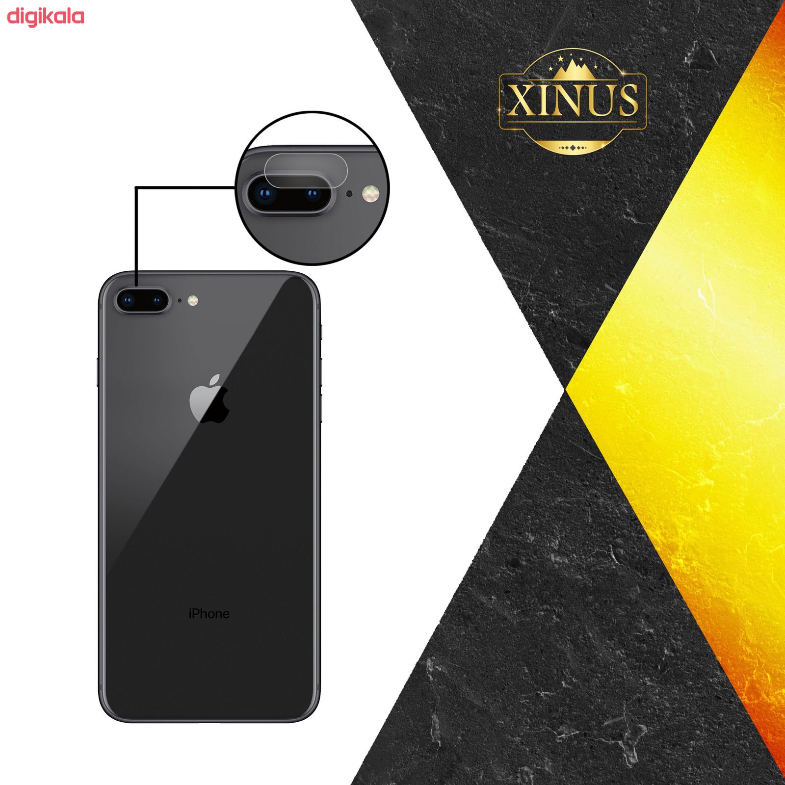  خرید اینترنتی با تخفیف ویژه محافظ لنز دوربین ژینوس مدل PLX مناسب برای گوشی موبایل اپل iPhone 8 Plus