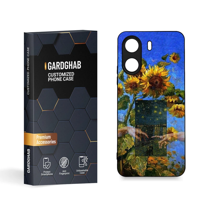 کاور گارد قاب مدل دورژله ای هنری مناسب برای گوشی موبایل شیائومی  Poco C65 / Redmi 13c