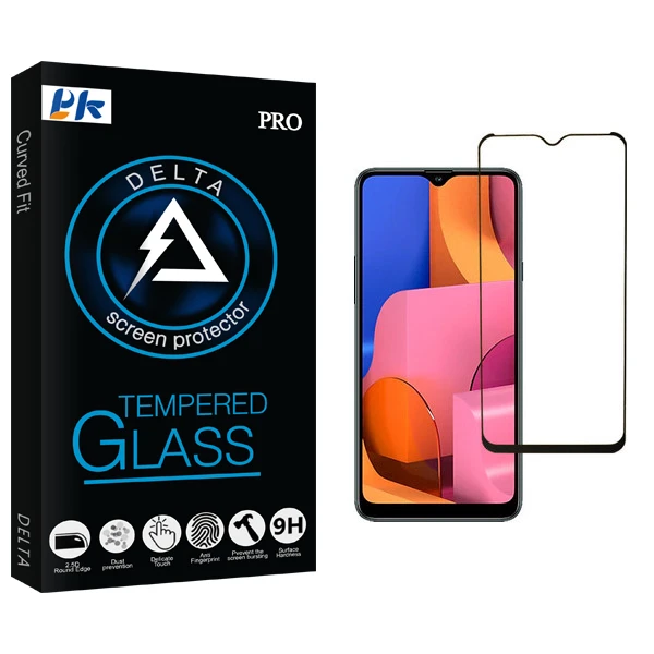 محافظ صفحه نمایش پی کی مدل Delta Glass مناسب برای گوشی موبایل سامسونگ galaxy A20s