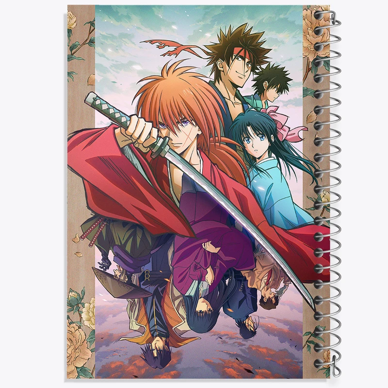 دفتر نقاشی 50 برگ خندالو طرح انیمه رورونی کنشین کد 34904