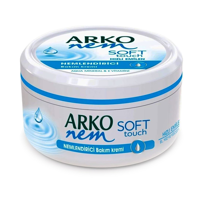 کرم مرطوب کننده آرکو نم مدل سافت تاچ مناسب برای انواع پوست حجم 250 میلی لیتر