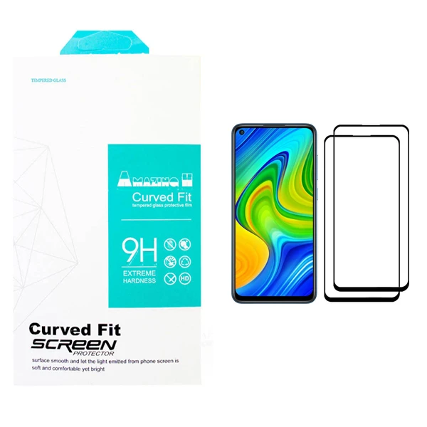 محافظ صفحه نمایش مدل AMAZING مناسب برای گوشی موبایل شیائومی Redmi Note 9 بسته دو عددی
