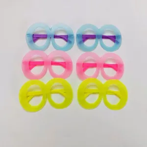 عینک تولد طرح شب رنگ مدل تخم مرغی مجموعه 6 عددی