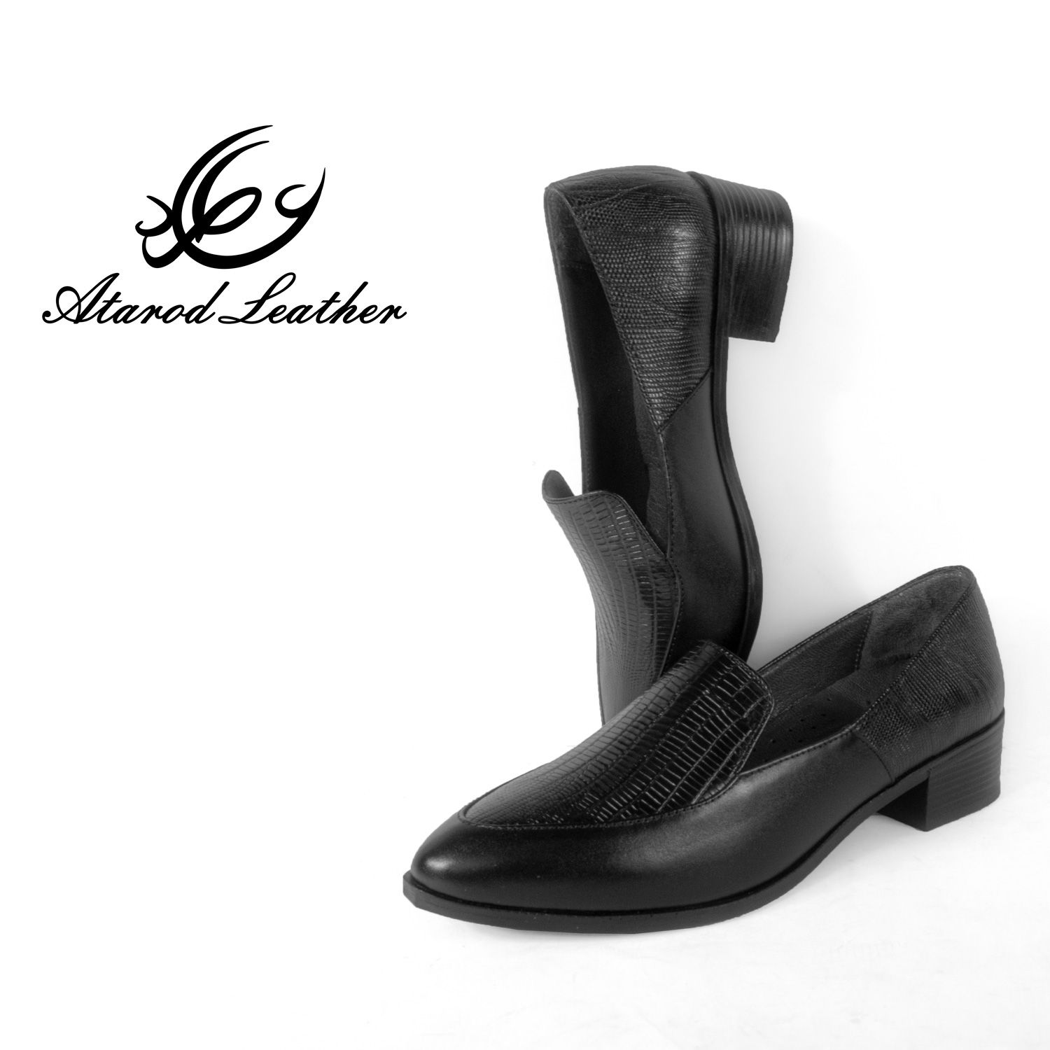 کفش زنانه چرم عطارد مدل چرم طبیعی کد SH208 -  - 3