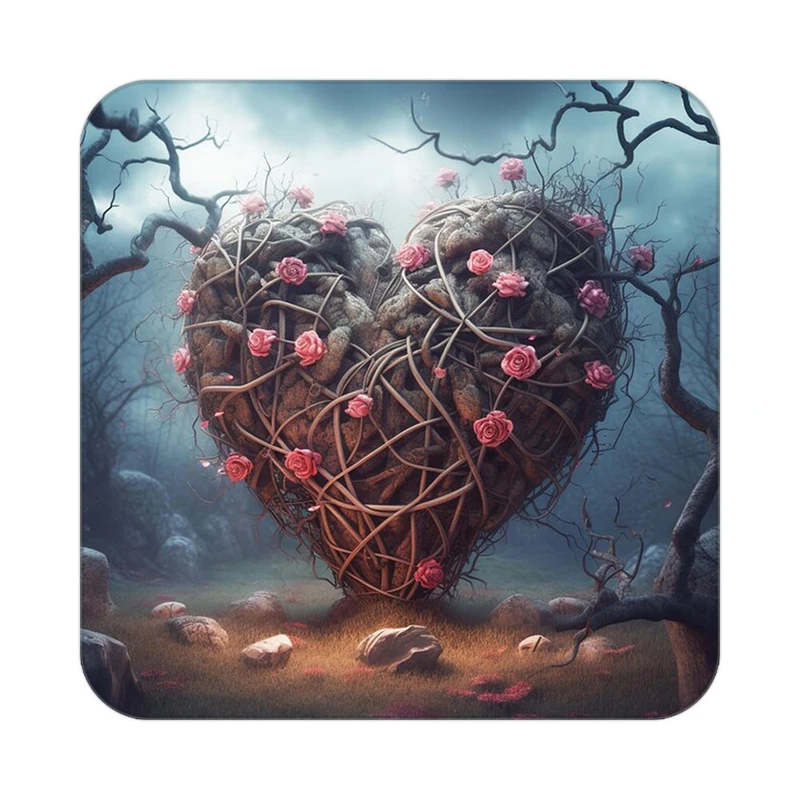 زیر لیوانی کاکتی مدل عاشقانه کد mp11521