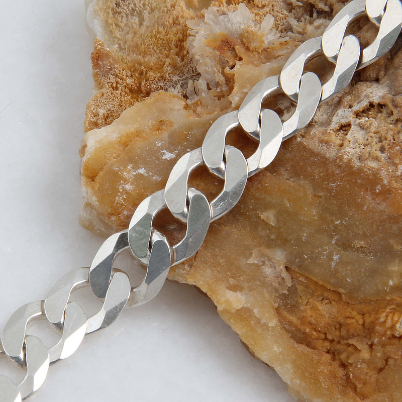 زنجیر نقره مردانه مدل ترک کد ZR_0056