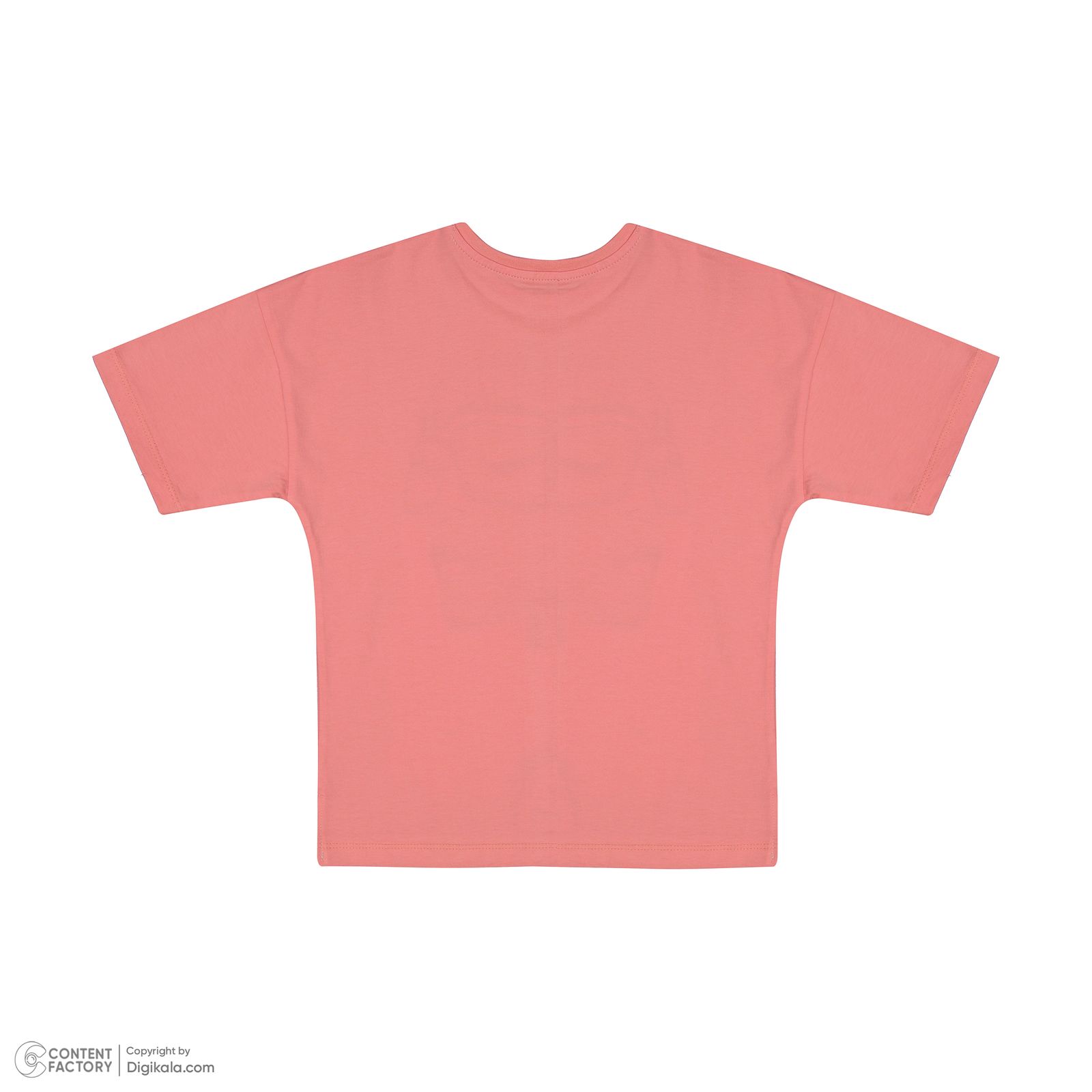تی شرت آستین کوتاه دخترانه سون پون مدل 1114 رنگ صورتی -  - 2
