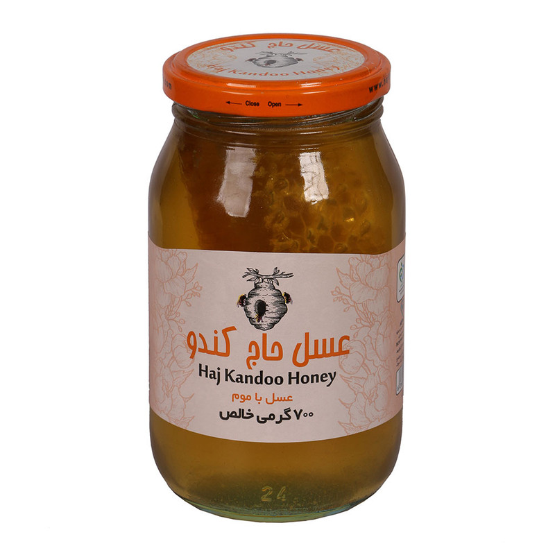 عسل طبیعی باموم بهاره حاج کندو - 700 گرم