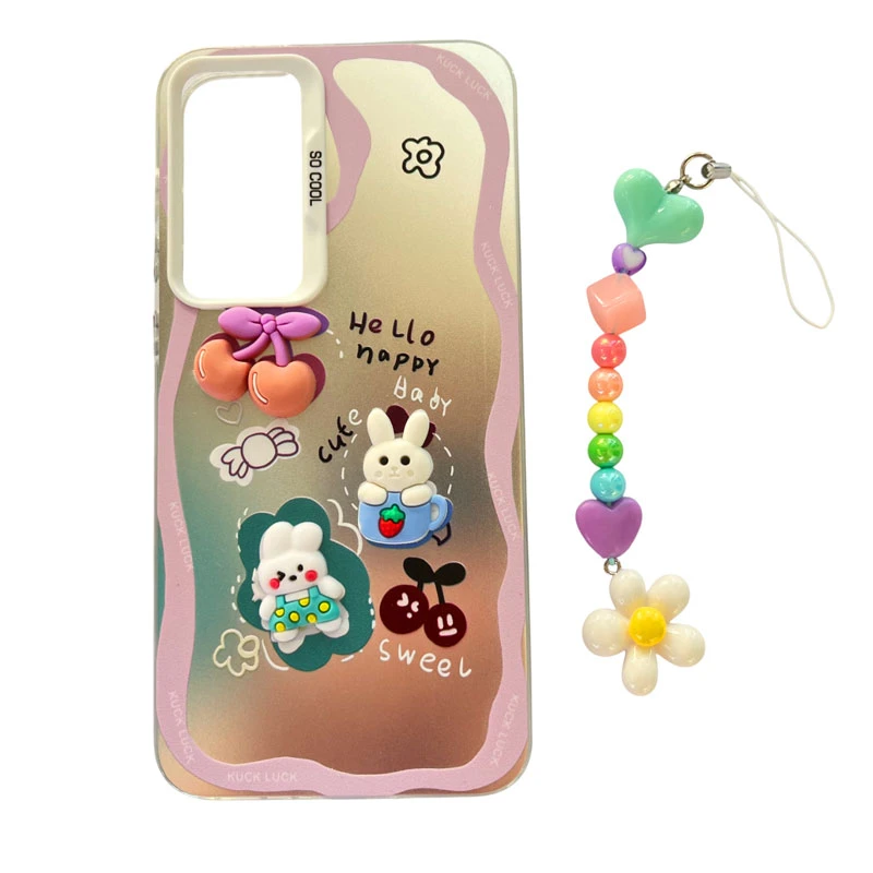 کاور طرح نایس مدل آلبالو کد A11731 مناسب برای گوشی موبایل سامسونگ Galaxy A24 4G / A24 5G به همراه بند آویز