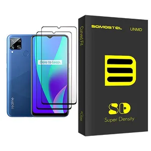 Somastel SD Glass MIX002 Screen Protector For Realme C15 Pack Of 2