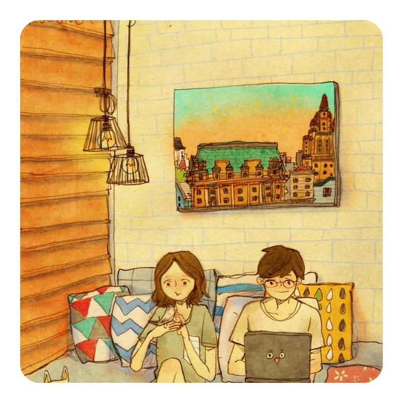 مگنت طرح عاشقانه کارتونی مدل mg10103