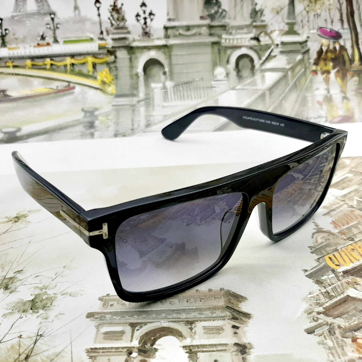 عینک آفتابی تام فورد مدل PHILIPPE02-FT0999-01bi
