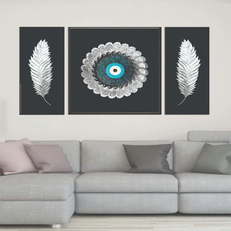 تابلو بکلیت طرحمدرن دیجیتال آرت مدل B-2154 فریم مشکی مجموعه 3 عددی