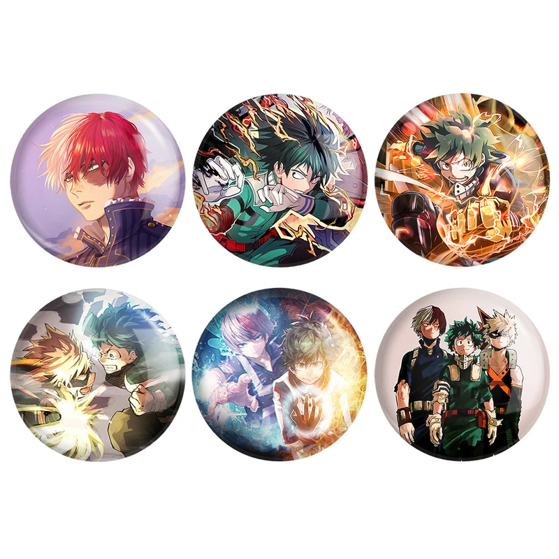 مگنت خندالو طرح انیمه آکادمی قهرمان من My Hero Academia کد 1459A مجموعه 6 عددی