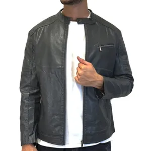 کت چرم مردانه مدل زیپ دار