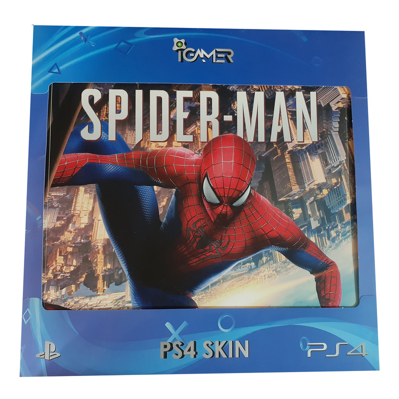 برچسب پلی استیشن ۴ مدل spider man