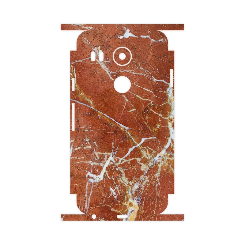 برچسب پوششی ماهوت مدل Red Marble-FullSkin مناسب برای گوشی موبایل گوگل Nexus 5X
