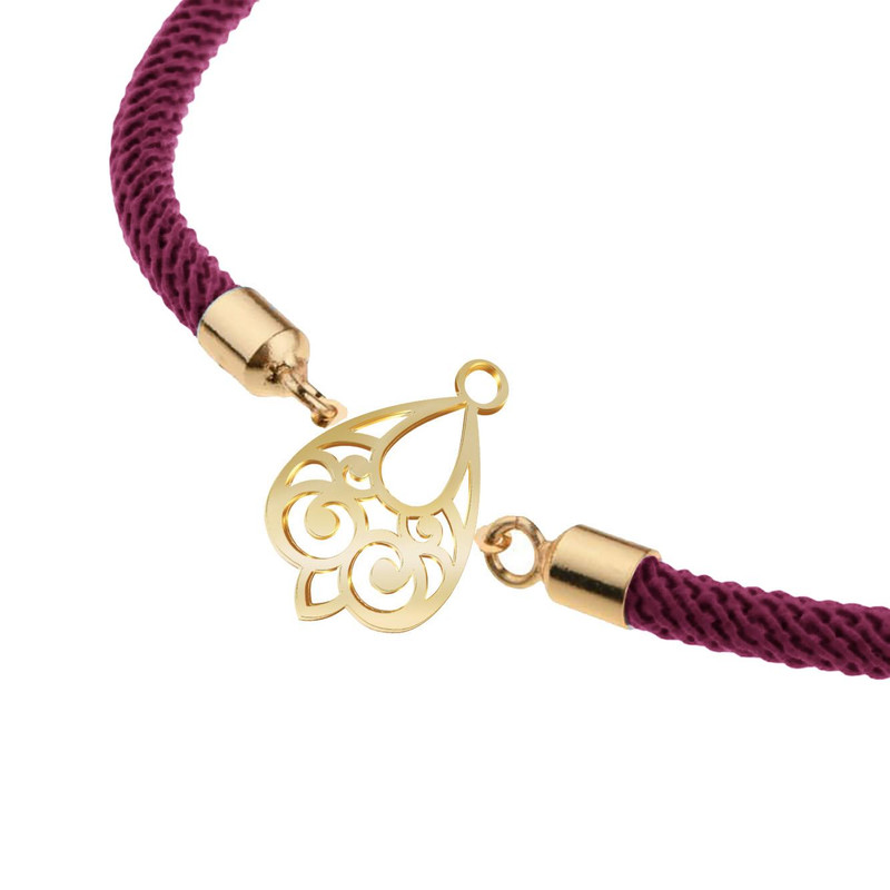 دستبند طلا 18 عیار زنانه مدوپد مدل اسلیمی کد D32-10627 دستبند طلا 18 عیار زنانه مدوپد مدل اسلیمی کد D32-10627