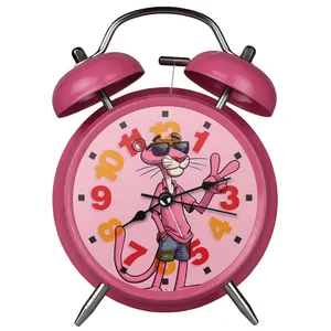 ساعت رومیزی طرح کارتون پلنگ صورتی Pink Panther