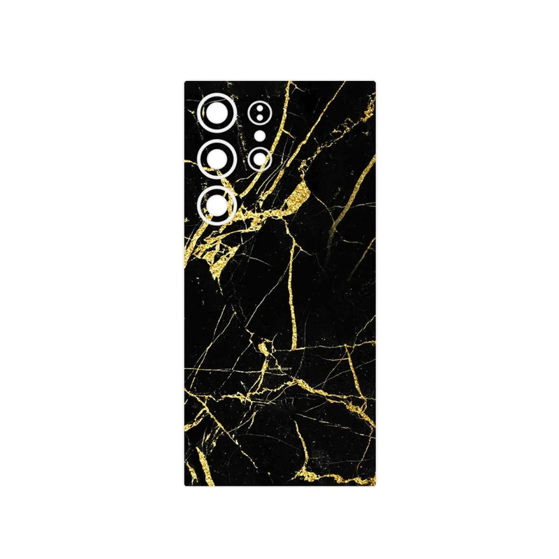 برچسب پوششی ماهوت مدل Graphite_Gold_Marble مناسب برای گوشی موبایل سامسونگ Galaxy S24 Ultra