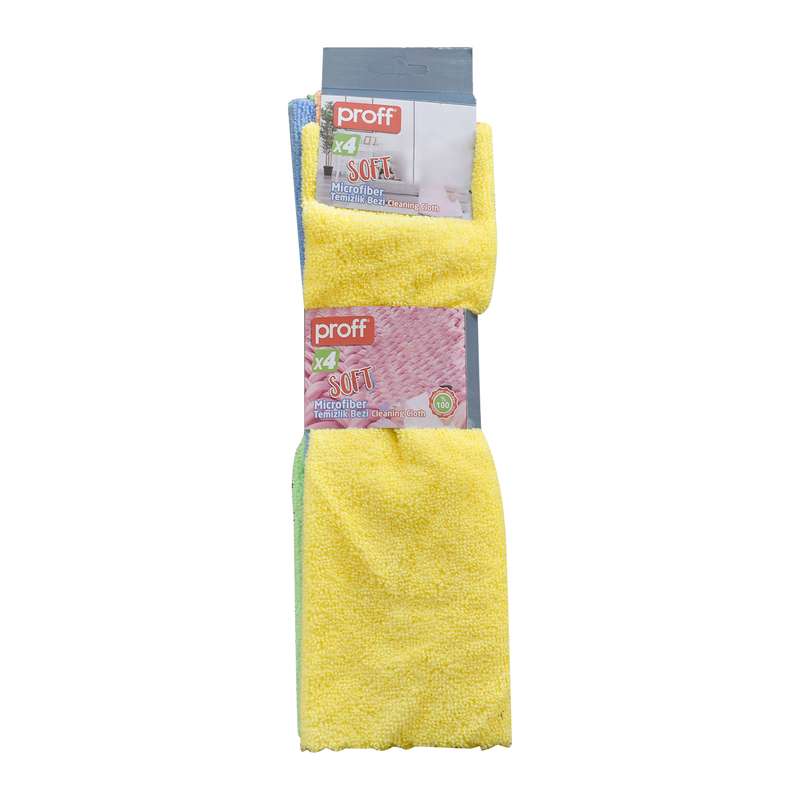 دستمال نظافت آشپزخانه پروف مدل Soft Mikrofiber مجموعه 4 عددی دستمال نظافت آشپزخانه پروف مدل Soft Mikrofiber مجموعه 4 عددی