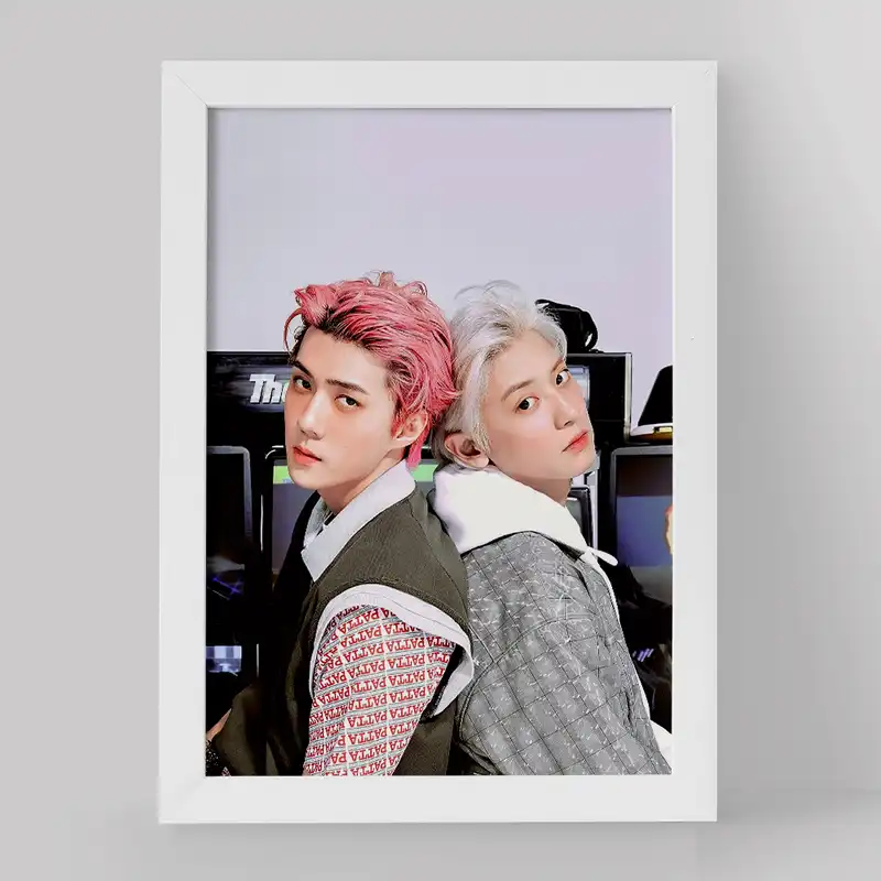 تابلو خندالو مدل چانیول و سهون گروه اکسو کد 16863