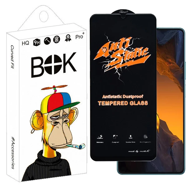 محافظ صفحه نمایش آنتی‌استاتیک بوک مدل Nevox مناسب برای گوشی موبایل شیائومی poco F5 Pro