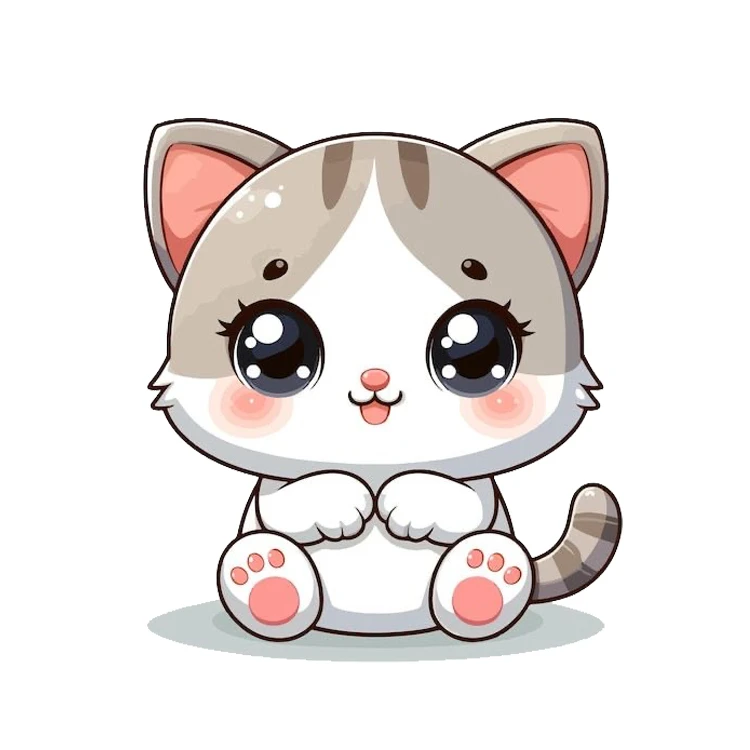 استیکر پارچه و لباس پاد آفرین مدل گربه کد 22