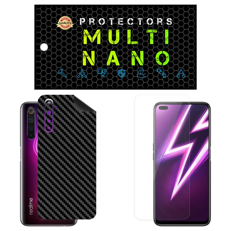 محافظ صفحه نمایش مولتی نانو مدل X-SFC مناسب برای گوشی موبایل ریلمی 6 Pro به همراه برچسب پوششی